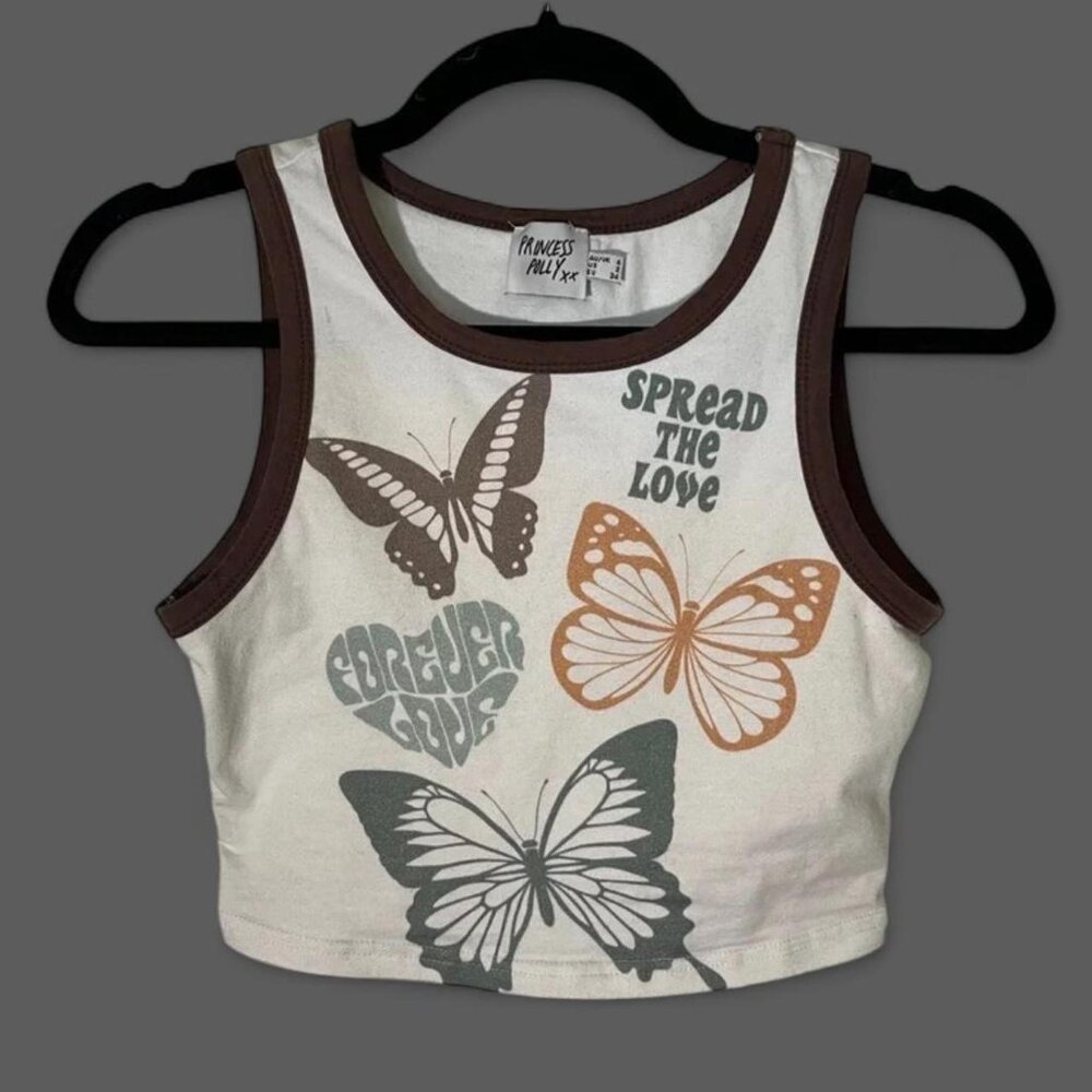 Princess Polly Graphic Crop Top